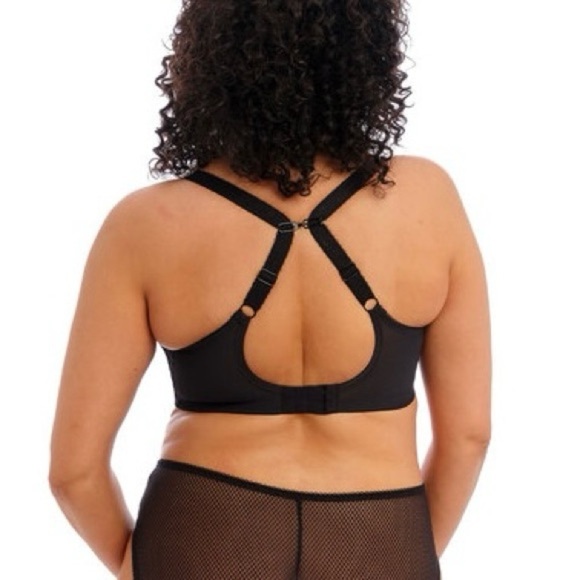 NEW Elomi Charley Stretch Lace Plunge Bra in Black EL4382 Women’s Size 42I - Picture 4 of 11